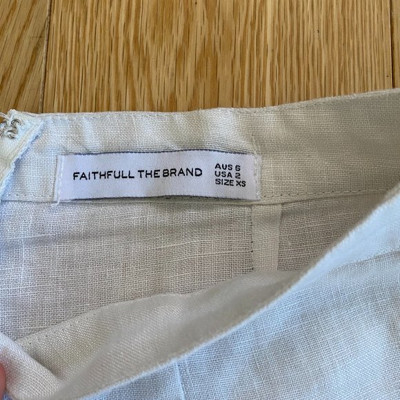Faithfull the Brand Scelsi Linen Pants in White - Picture 7 of 9